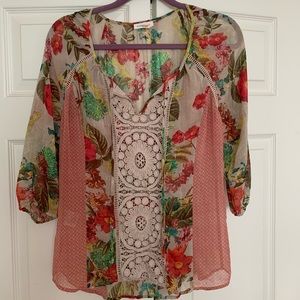 Anthroplogie boho blouse